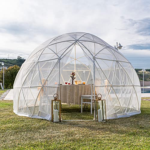 SHELTERDOME Moskitonetz Glamping Dome Iglu Wintergarten – Ideal für Terrasse und Garten, Schützt...
