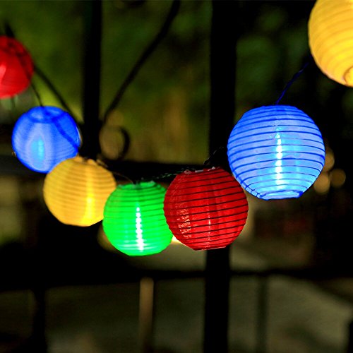 InnooTech Lichterkette 20er 4,6 Meter LED Lampions Laterne Gartenbeleuchtung Innen- und...